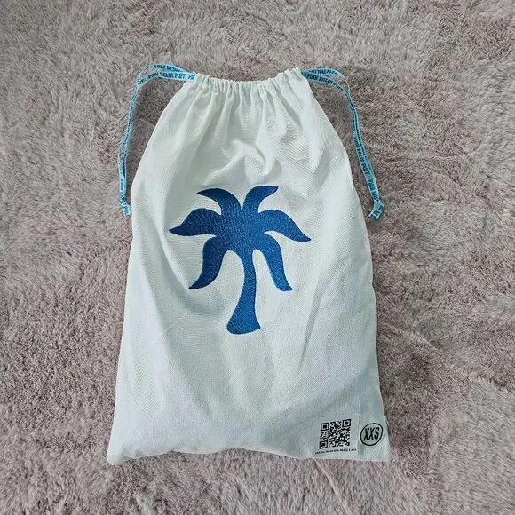 Pink Palm Puff Pajamas in Seabreeze – Size XXS - Picture 4 of 7